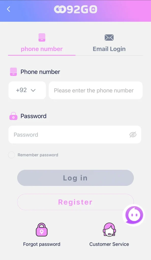92 go login